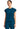 Cherokee Achieve Women's 1-Pocket Crew Neck Top in Caribbean Blue