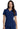 CK Allura V-Neck Top - Navy