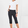 Inaura Womens Jane 3/4 Length Stretch Pant - Black