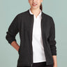 Inaura Womens Nova Zip Front Jumper - Black Marle