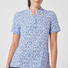 Inaura Womens Florence Stardust Print Tunic - Mid Blue