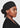 Unisex Reversible Scrub Cap - Black