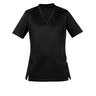 Inaura Womens Riley Stretch Scrub Top - Black