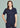 Biz Care Parks Zip Front Crossover Scrub Top CST240LS