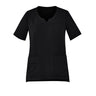 Inaura Womens Avery Round Neck Scrub Top - Black