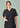 Womens Pulse V-Neck Scrub Top - Black