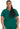 DK EDS Essentials Mock Wrap Top - Hunter Green