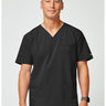 DK Forge Men's V-Neck Top - Black