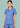 Womens Contrast Scrub Top - Mid Blue/Navy
