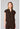 HH 360 Mandarin Collar Crop Top - Dark Chocolate