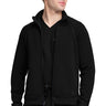 HH Lifestyle Men's Zip Front Knit Jacket - Black