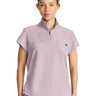HH Quest Women's Partial Zip Stand Collar Top - Pink Pearl