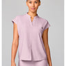 HH Quest Mandarin Collar Top - Pink Pearl