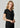 Womens Lana Short Sleeve Top - Black