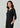 Womens Lana 3/4 Sleeve Top - Black