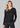 Womens 2-Way Zip Cardigan - Black