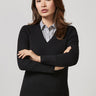 Biz V-Neck Knit Pullover LP3506 - Black