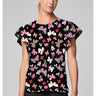 MC Prints Printed Flutter Sleeve Top - Fashion Flutters