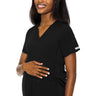 MC Touch Maternity V-Neck Top - Black