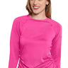MC Layers Long Sleeve Ruched Underscrub - Amp Pink