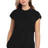 MC Amp Round Neck Tuckable Top - Black