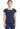 MC Amp Women's 3-Pocket Square Neck Top - Navy