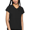 MC Amp Quarter Zip V-Neck Tuckable Top - Black