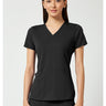 MC Touch V-Neck Shirttail Top - Black