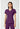 MC Touch V-Neck Shirttail Top - Eggplant