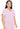 MC Touch V-Neck Shirttail Top - Ice Pink
