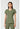 MC Touch V-Neck Shirttail Top - Olive