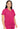 MC Touch V-Neck Shirttail Top - Pink Punch