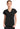 MC Amp Knit Raglan V-Neck Top - Black