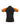 Womens Nitro Short Sleeve Polo - Black/Orange/White back