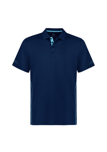 Mens Balance Short Sleeve Polo - Navy/Sky
