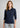 Womens Action Long Sleeve Polo - Navy