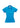 Womens Blade Short Sleeve Polo - Cyan/Silver Grey back