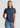 Womens Focus Short Sleeve Polo - Storm Blue/Taupe back