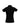 Womens Crew Short Sleeve Polo - Black back