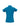 Womens Crew Short Sleeve Polo - Cyan back