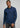 Mens Crew Long Sleeve Polo - Navy