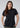 Womens Lotus Short Sleeve Polo - Black back