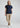 Womens Lotus Short Sleeve Polo - Navy back