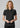 Womens Sonar Short Sleeve Polo - Black/White