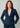 Womens Renew Single Button Mid Length Jacket - Navy Dusk