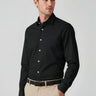 Mens Charlie Classic Fit Long Sleeve Shirt - Black