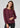 Womens Evelyn Long Sleeve Blouse - Wine