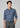 Mens Memphis Long Sleeve Shirt - Grey Smoke
