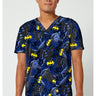 TF Tooniforms Men's Print  V-Neck Top - Guardian Of Gotham