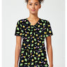 TF Tooniforms - Disney Print V-Neck Top - Alien Pops